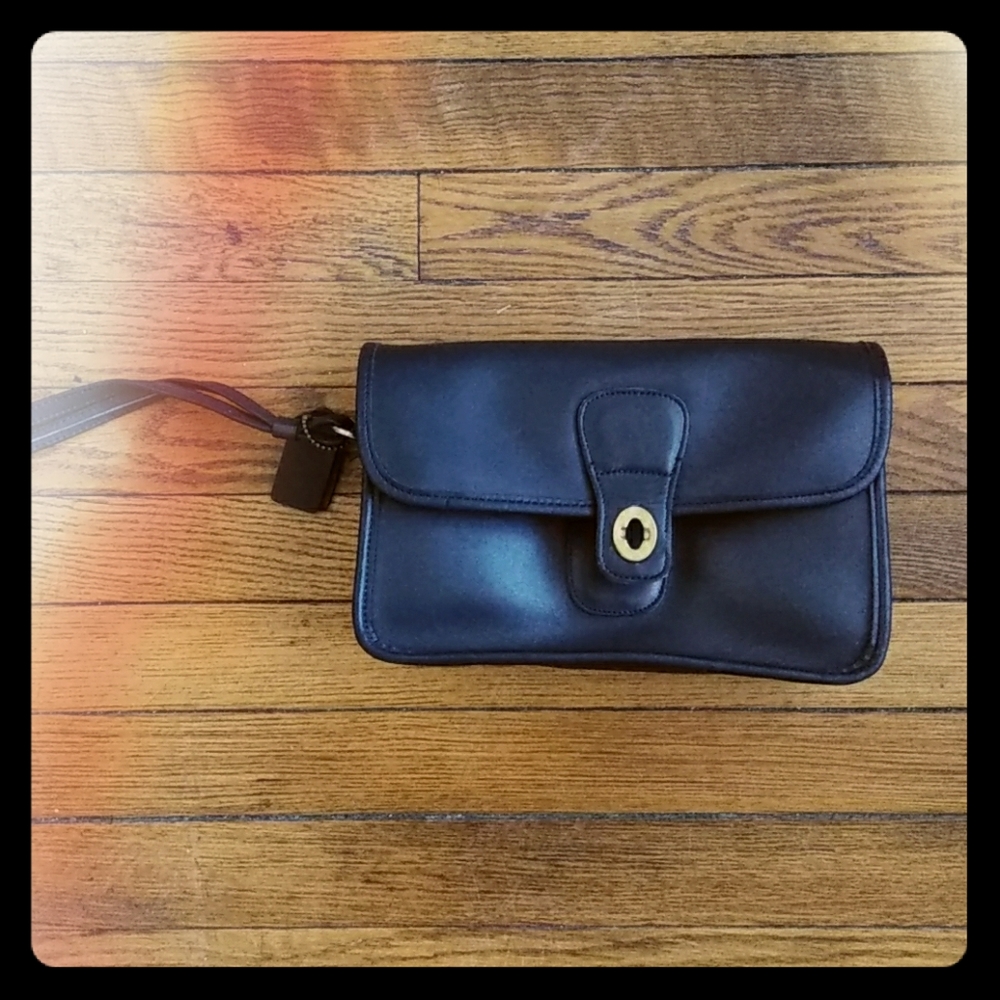 Vintage Black Coach Clutch